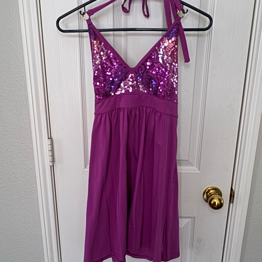 NWT Sequin Halter Style Dress